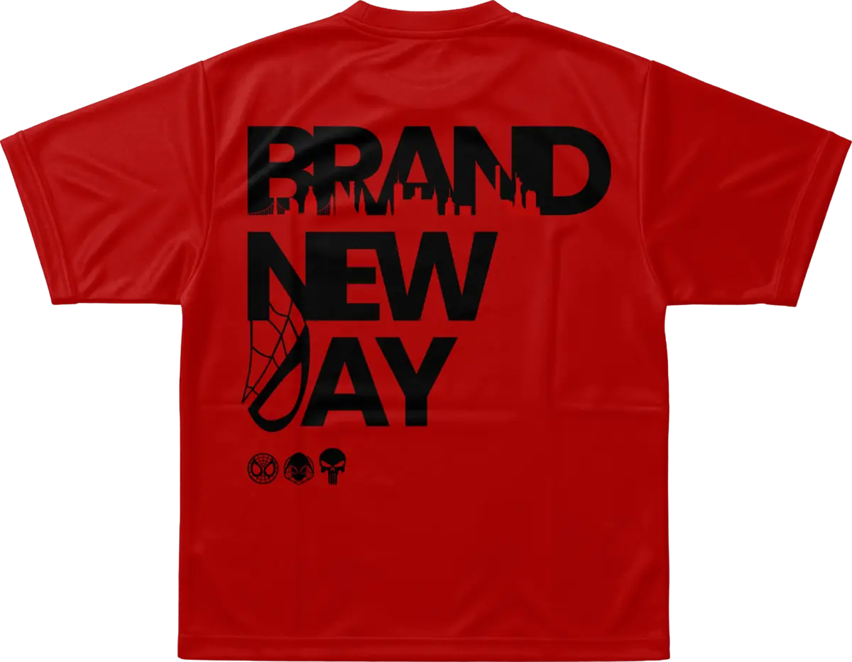 Brand New Day Boxy Crop Shirt in Red